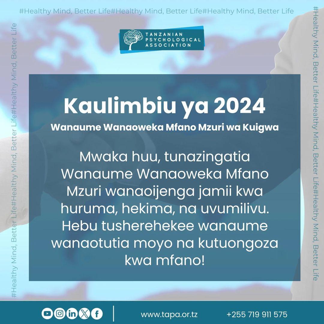 Dr. Dorothy Gwajima (@dr_dgwajima) on Twitter photo Kutoka Iringa Kwenye kongamano la wanaume, nami pamoja na TAPA nasema Heri ya Siku ya Wanaume Duniani, ๐๐น๐ฟ
TAPA Ahsanteni Sana.
#Repost <a href="/tapa_tz/">Tanzanian Psychological Association (TAPA)</a>
"Tuungane kusherehekea Siku ya Kimataifa ya Wanaume!
Hii ni siku ya kutambua mchango chanya wa wanaume katika jamii na kuhamasisha Kutoka Iringa Kwenye kongamano la wanaume, nami pamoja na TAPA nasema Heri ya Siku ya Wanaume Duniani, ๐๐น๐ฟ
TAPA Ahsanteni Sana.
#Repost <a href="/tapa_tz/">Tanzanian Psychological Association (TAPA)</a>
"Tuungane kusherehekea Siku ya Kimataifa ya Wanaume!
Hii ni siku ya kutambua mchango chanya wa wanaume katika jamii na kuhamasisha