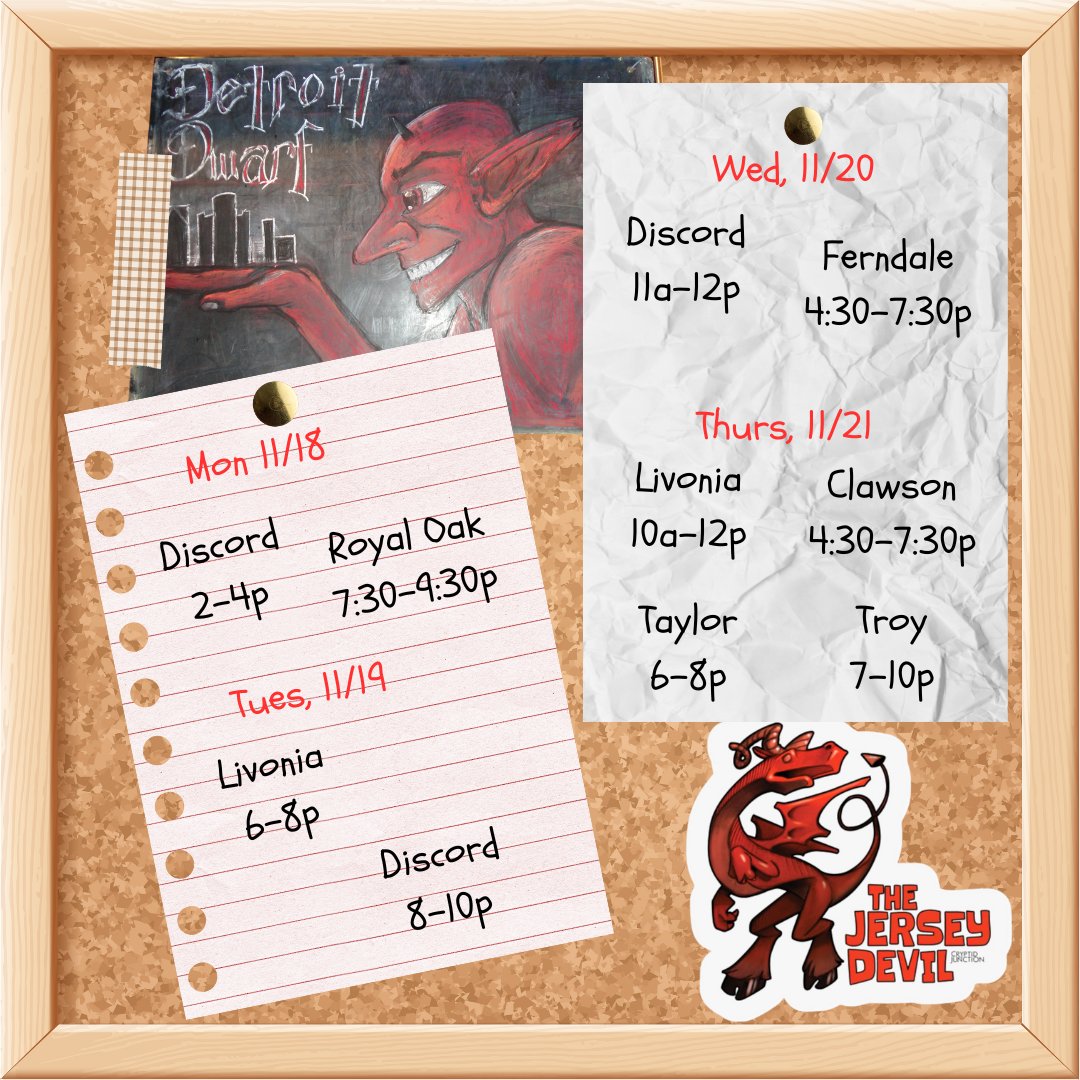 firstdraftdet's tweet image. Here's the schedule of write-ins and events for this week!