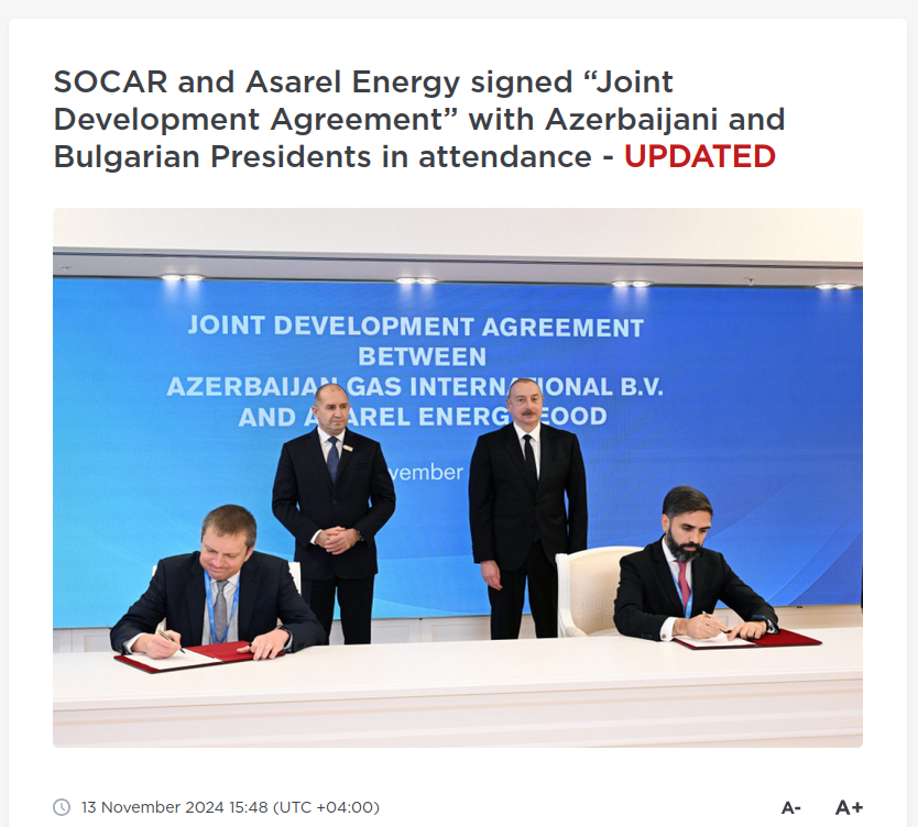 4Climate_'s tweet photo. 🚫Attention, please! Not a joke! Azerbaijan has signed a series of significant oil and gas deals during #COP29 (#OIL29) climate conference, with the State Oil Company (SOCAR) finalizing 25 contracts worth nearly $3bn since being named host.
❌This marks a substantial increase compared to previous years, highlighting a trend where fossil fuel interests are leveraged during climate talks. President Ilham Aliyev emphasized the importance of these resources, calling them a "gift from God" while addressing the summit attendees. #ClimateAction