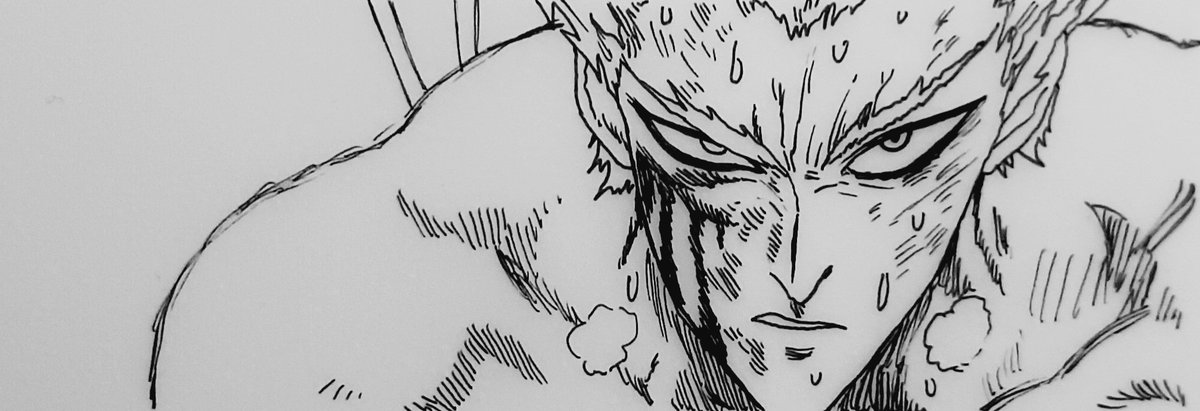 kgrab666's tweet photo. Another Garou study.
#garou #ワンパンマン #ガロウ #tracing #sketch #calque #inkdrawing #ウルフマン https://t.co/9eLFmLXcFR