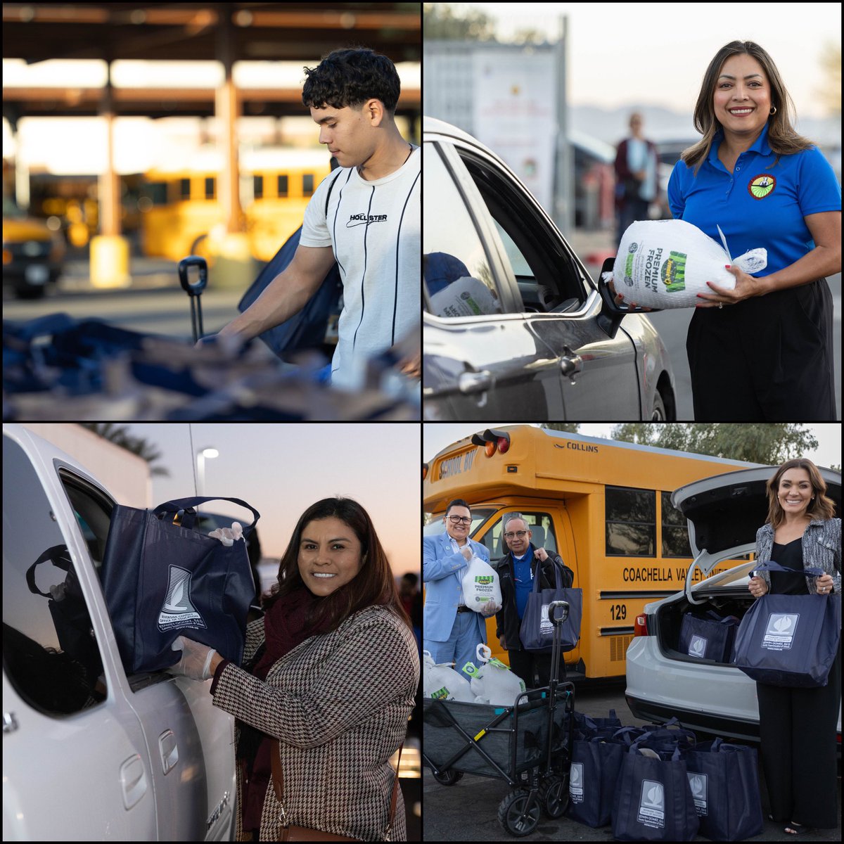 RivCoSchoolSupt's tweet image. Community coming together to ensure families &amp;amp; @RCOE #MigrantEd students in Eastern Coachella Valley will have a bountiful Thanksgiving holiday celebration. Thankful for the generosity of @AguaCalienteNDN, Aziz Farms, Hidden Harvest, @CVUnified &amp;amp; @CityofCoachella.