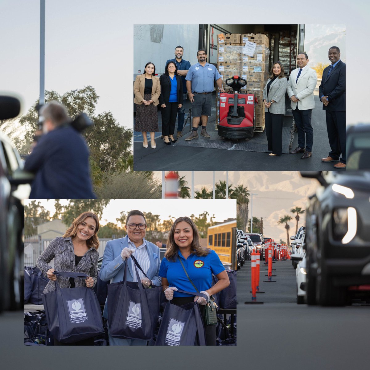 RivCoSchoolSupt's tweet image. Community coming together to ensure families &amp;amp; @RCOE #MigrantEd students in Eastern Coachella Valley will have a bountiful Thanksgiving holiday celebration. Thankful for the generosity of @AguaCalienteNDN, Aziz Farms, Hidden Harvest, @CVUnified &amp;amp; @CityofCoachella.