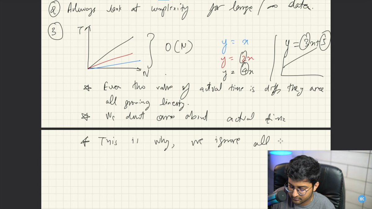 thakurdau2022's tweet image. 🚀Day 21 Part 2: Deep Dive into Time & Space Complexity
📌Big-O Notation–Upper bound of runtime.
📌Big-Theta Notation–Tight bound of runtime.
📌Space vs Auxiliary Space–Memory analysis.
📌Complexity Analysis–Sorting & Recursive Program
#DSA #TimeComplexity #SpaceComplexity