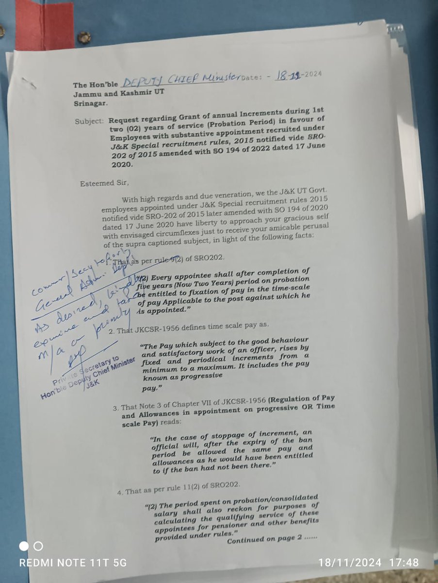 PscCwc's tweet photo. Grant of annual increments during ist two years of service in favour of +2 lecturers and other employees of different departments is a genuine demand that must be fulfilled.hope for early redressal #Hon,ble CM Omar Abdullah is urged to intervene @OmarAbdullah https://t.co/mkgOEZ6ag8
