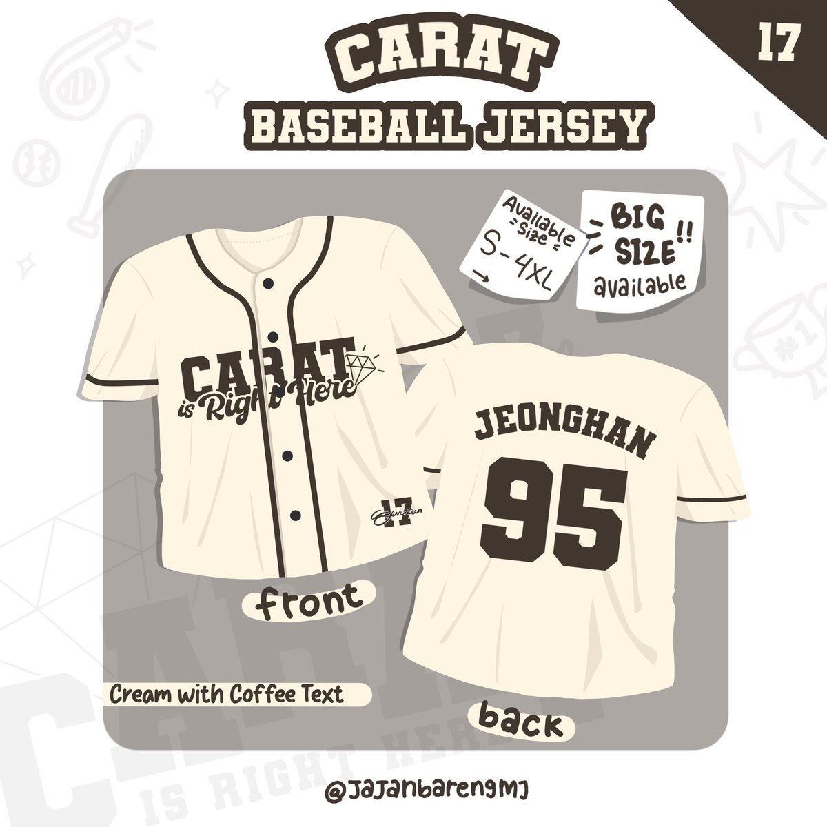 SeokSoon_Zone's tweet photo. #SSZoneGO wts lfb

[BATCH 7]

[PH GO] SEVENTEEN CARAT BASEBALL JERSEY by @jajanbarengmj 🇮🇩

P800 ea BASEBALL JERSEY
Exclusive of ISF &amp; LSF

• NAVY/CREAM VERSION
• S - 4XL (+P150 EACH ~ 5XL - 9XL)

DOO &amp; DOP: NOVEMBER 24
SFETA

order form (more details):
https://t.co/WogcqfGMVf https://t.co/McmrT2RGNM