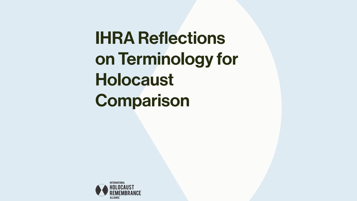 How does the language we use impact our understanding of historical atrocities?  
#WordsMatter. <a href="/TheIHRA/">IHRA</a>'s resource offers guiding questions to ask when comparing the Holocaust and other mass atrocity crimes. In our Resource Library: ow.ly/7b7l50S0kt7