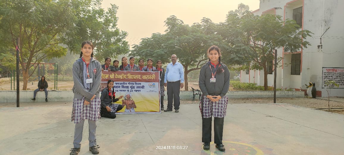 kvbarabanki's tweet photo. जनजातीय गौरव पखवाड़ा के अंतर्गत चौथे दिन दिनांक 18 नवम्बर 2024 को ट्राइबल फेस्टिवल का आयोजन किया गया ।
@KVS_HQ
@KVS_Lucknow
 #JanjatiyaGauravDiwas2024 #JanJatiyaGauravDivas #BirsaMunda150 #जनजातीयगौरवदिवस #DhartiAabaJanjatiyaGramUtkarshAbhiyan #PMJANMAN https://t.co/YbKIW7FgWq