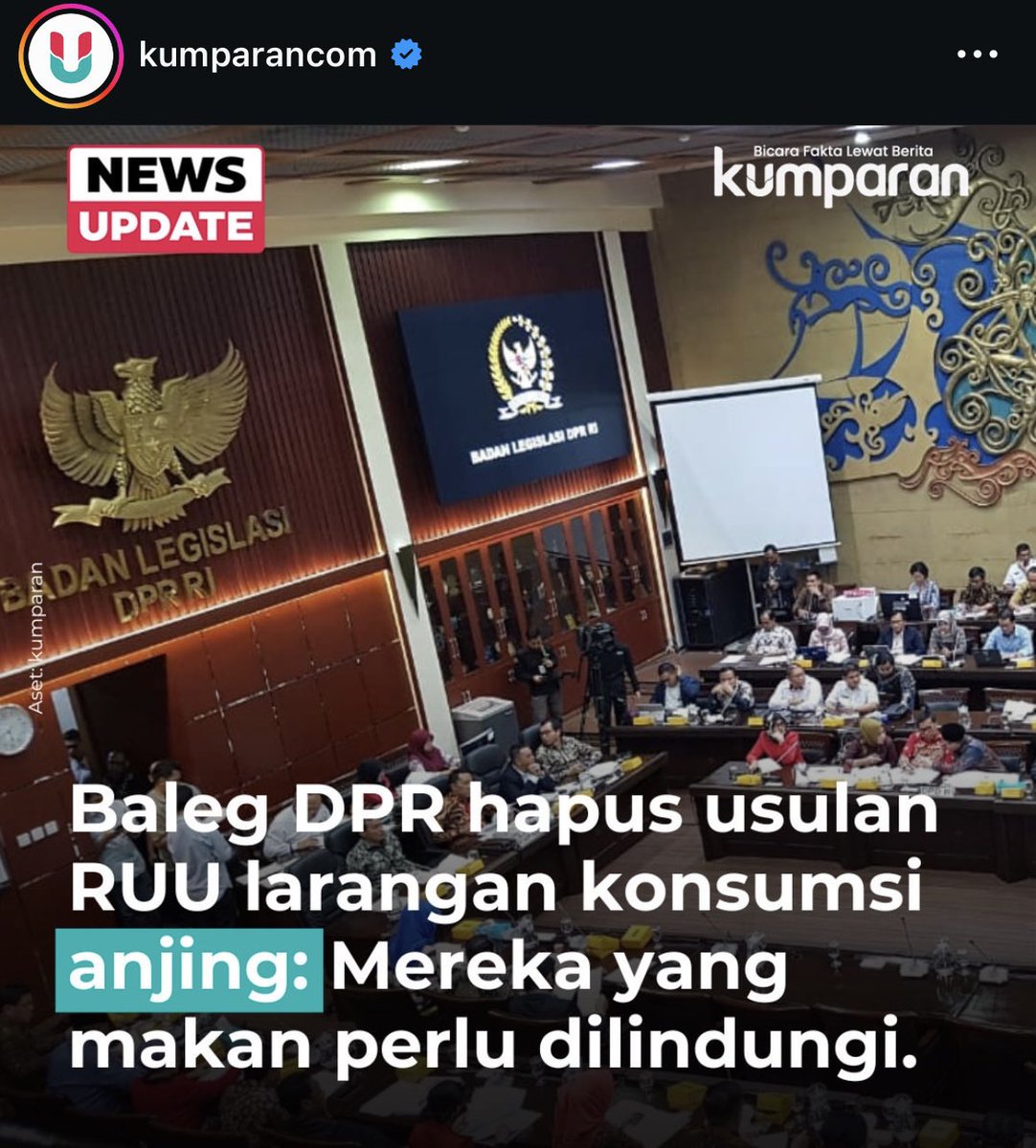 Enigma (@turing4rotor) on Twitter photo Miris melihat ini dimana kita punya Presiden penyayang segala jenis hewan <a href="/prabowo/">Prabowo Subianto</a> <a href="/Gerindra/">Partai Gerindra</a> namun parlemen nya model begini.
Ini Baleg seyogyanya pny nalar dan nurani, minimal punya salah 1 lah dr 2 hal tsb. Melihat begini kok rasanya ga ada nalar dan jg ga ada nurani. Miris melihat ini dimana kita punya Presiden penyayang segala jenis hewan <a href="/prabowo/">Prabowo Subianto</a> <a href="/Gerindra/">Partai Gerindra</a> namun parlemen nya model begini.
Ini Baleg seyogyanya pny nalar dan nurani, minimal punya salah 1 lah dr 2 hal tsb. Melihat begini kok rasanya ga ada nalar dan jg ga ada nurani.