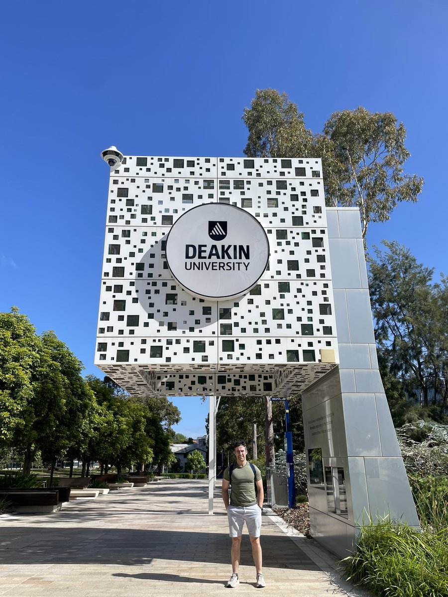 Dr. Wesley O'Brien (@wesleyob1) on Twitter photo I started own PhD in 2010, and ever since, I have always wanted to tick <a href="/Deakin/">Deakin University</a> University off my bucket list ☑️🇦🇺🇮🇪
Absolute pleasure to visit such welcoming colleagues <a href="/LisaBarnettPhD/">Lisa Barnett PhD</a>, <a href="/Jiani_M30/">JianiMa</a>, <a href="/EmilianoMazzoli/">Emiliano Mazzoli PhD</a> and <a href="/oloughlin_niamh/">Niamh O'Loughlin</a> <a href="/DeakinIPAN/">Deakin IPAN</a> I started own PhD in 2010, and ever since, I have always wanted to tick <a href="/Deakin/">Deakin University</a> University off my bucket list ☑️🇦🇺🇮🇪
Absolute pleasure to visit such welcoming colleagues <a href="/LisaBarnettPhD/">Lisa Barnett PhD</a>, <a href="/Jiani_M30/">JianiMa</a>, <a href="/EmilianoMazzoli/">Emiliano Mazzoli PhD</a> and <a href="/oloughlin_niamh/">Niamh O'Loughlin</a> <a href="/DeakinIPAN/">Deakin IPAN</a>