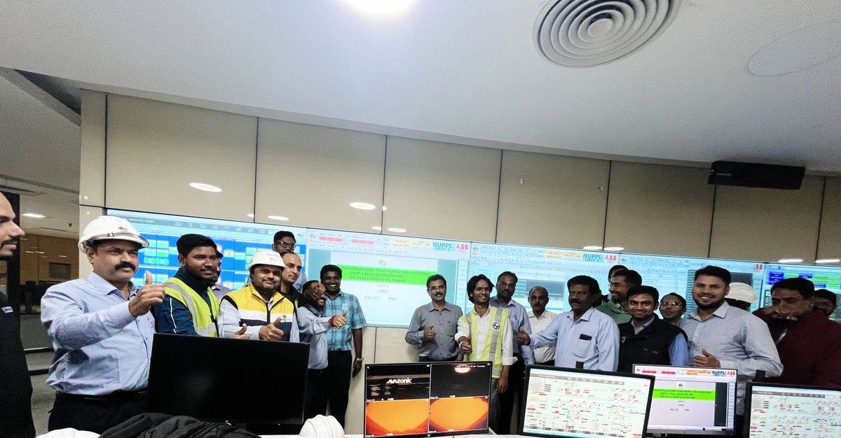 NUPPL_Official's tweet photo. Milestone FULL LOAD of 660MW  reached on 19.11.2024 in supercritical power plant of @NUPPL_Ghatampur
@NLC India Limited
@Coal Ministry  #power #milestone https://t.co/QGSWAx5ncL