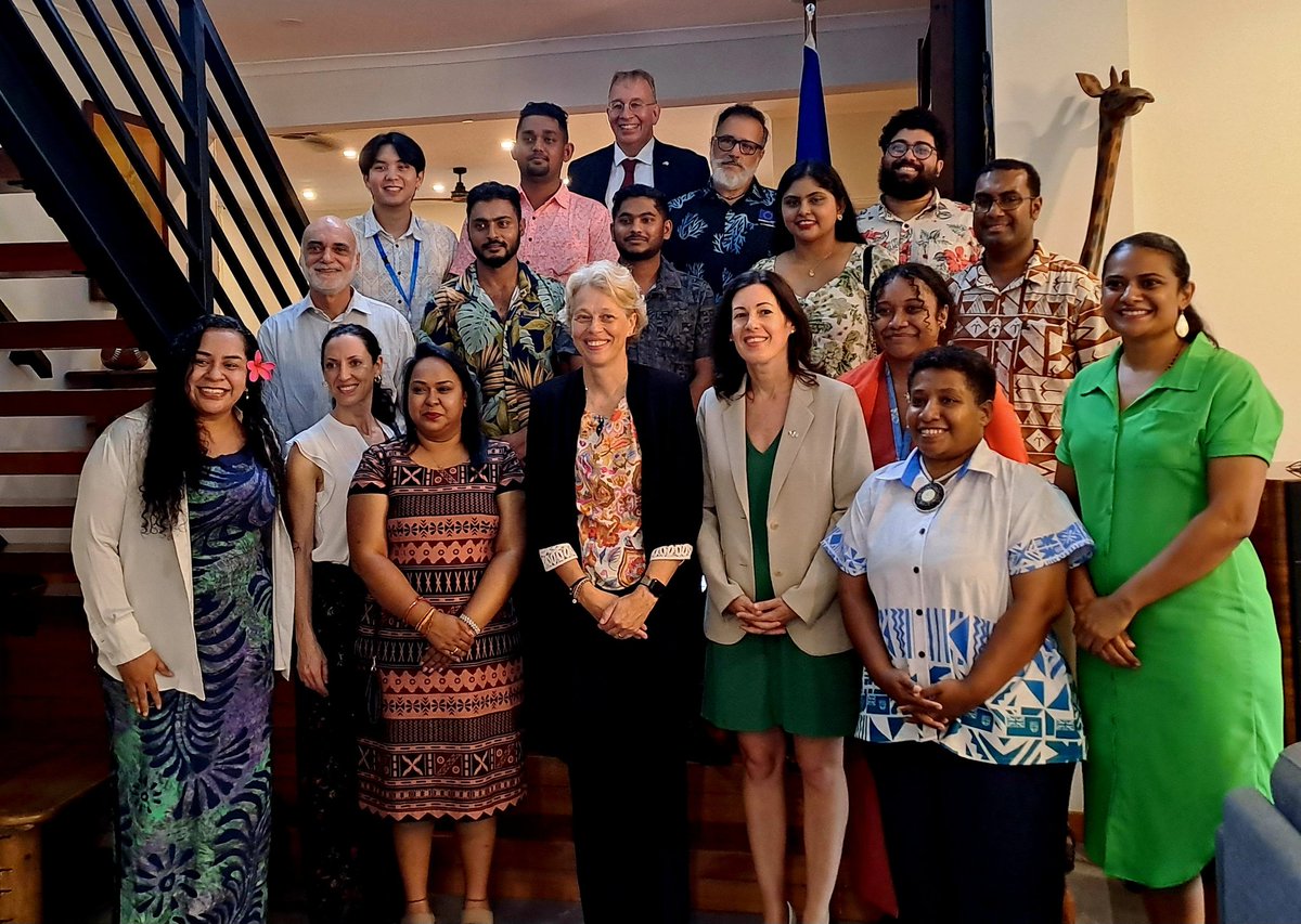 EUPasifika's tweet photo. Ambassador of the European Union to the Pacific, H.E @BPlinkertEU today hosted Pacific Erasmus Alumni for a networking event.

We’re pleased to see Pacific students enriching their lives &amp; contributing to the development of their countries through @EUErasmusPlus https://t.co/ICKqxuaHu9