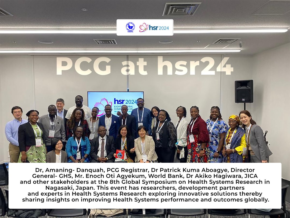 Pharmacy Council Ghana at the at hsr2024
#Pharmacy #pharmacycouncil #hsr2024 #japan