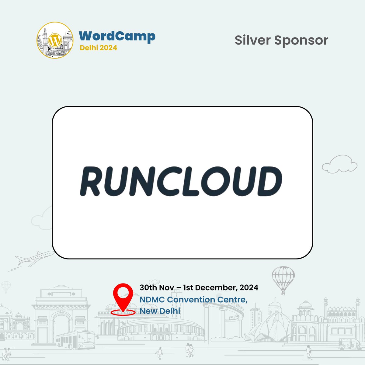 Big shoutout to RunCloud for joining us as a Silver Sponsor at WordCamp Delhi 2024! 🙌 Their support is helping us bring the WordPress community together in true Delhi style—full of ideas, learning, and loads of fun!

Delhiwalo, get ready to make memories, share knowledge, and