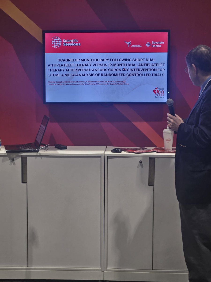 Meghna Joseph (@meg_joe_) on Twitter photo Thrilled to have presented two moderated digital posters at #AHA2024 Thanks for the amazing support from <a href="/AGoldsweig/">Andrew M. Goldsweig, MD, MS</a> <a href="/MrinalMkrishna/">MrinalMkrishna</a> <a href="/Cezenna_MD/">Chidubem Ezenna MD</a> and Vinicius Pereira
<a href="/American_Heart/">American Heart Association</a> Thrilled to have presented two moderated digital posters at #AHA2024 Thanks for the amazing support from <a href="/AGoldsweig/">Andrew M. Goldsweig, MD, MS</a> <a href="/MrinalMkrishna/">MrinalMkrishna</a> <a href="/Cezenna_MD/">Chidubem Ezenna MD</a> and Vinicius Pereira
<a href="/American_Heart/">American Heart Association</a>