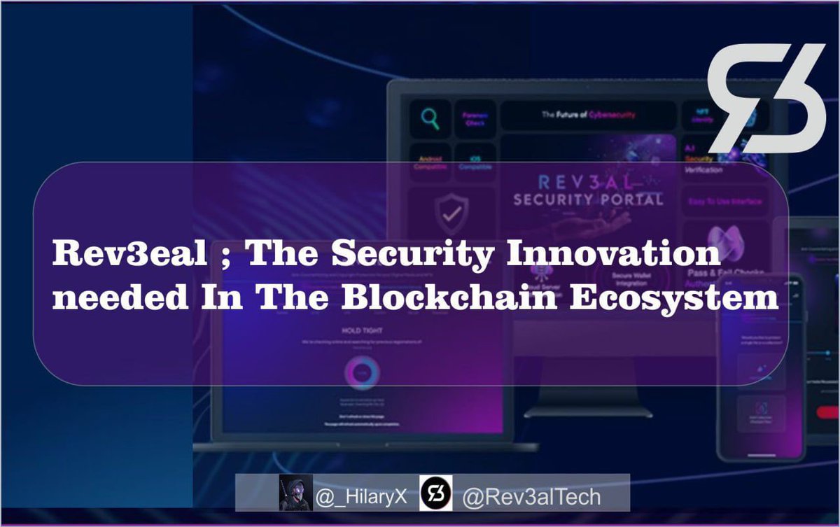 _HilaryX's tweet image. ➥ There are hidden risks associated with 
smart contract audits 

#REV3AL plays a pivotal role in identifying &amp;amp; mitigating these risks, 

Thereby ensuring reliability, security &amp;amp; integrity of blockchain-based projects. 

@Rev3alTech audit program serves as a proactive shield…