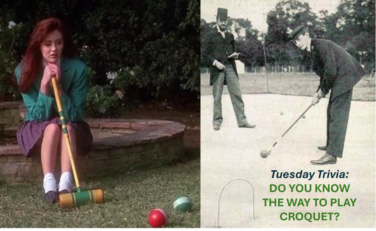 Trivia Tues: The <a href="/Olympics/">The Olympic Games</a> of Paris 1900 included croquet's lone Games contest in which French athletes swept the medals and the first two female Olympians competed 89 years before Shannen Miller and Winona Ryder picket up mallets in "Heathers." More at bit.ly/ISOHCroquet
