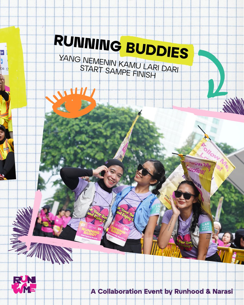 Delta_FM's tweet photo. Mau lari tapi takut ada yang gangguin?

Tenang aja di RunWMe kalian ga akan sendirian, ada running buddies dan ciwi-ciwi panitia yang bakal jagain dan bantu kalian semua, Ladies!!

#RunWMe
#Runhood
#Narasi https://t.co/KN0ZClWqQa