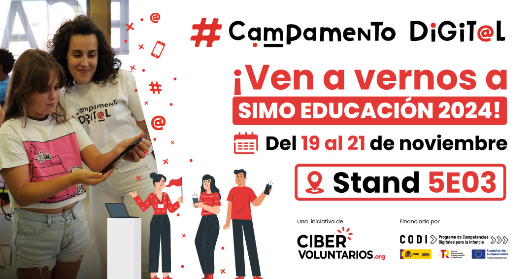 Hoy estamos en el #SIMOEDU24 en el Stand 5E03! Ven a vernos y te contaremos muchas de las actividades que tenemos este curso para centros educativos :)