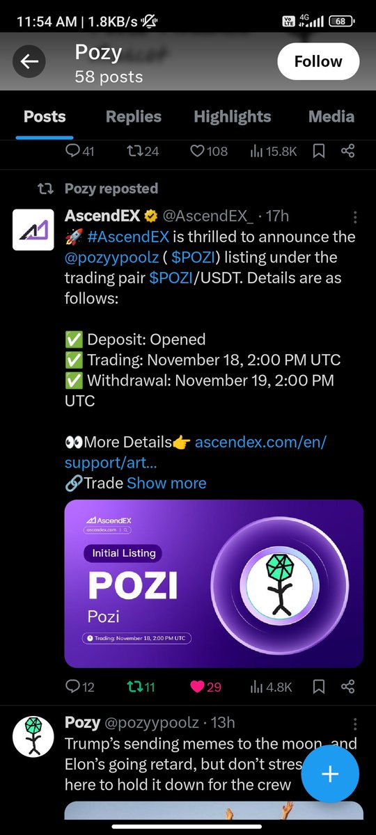 cryptoholder113's tweet photo. #Pozi #ToTheMoon
LFG Bitmart Listing Is In The Corner🚀🚀🚀🚀 https://t.co/OfTv11GjIC