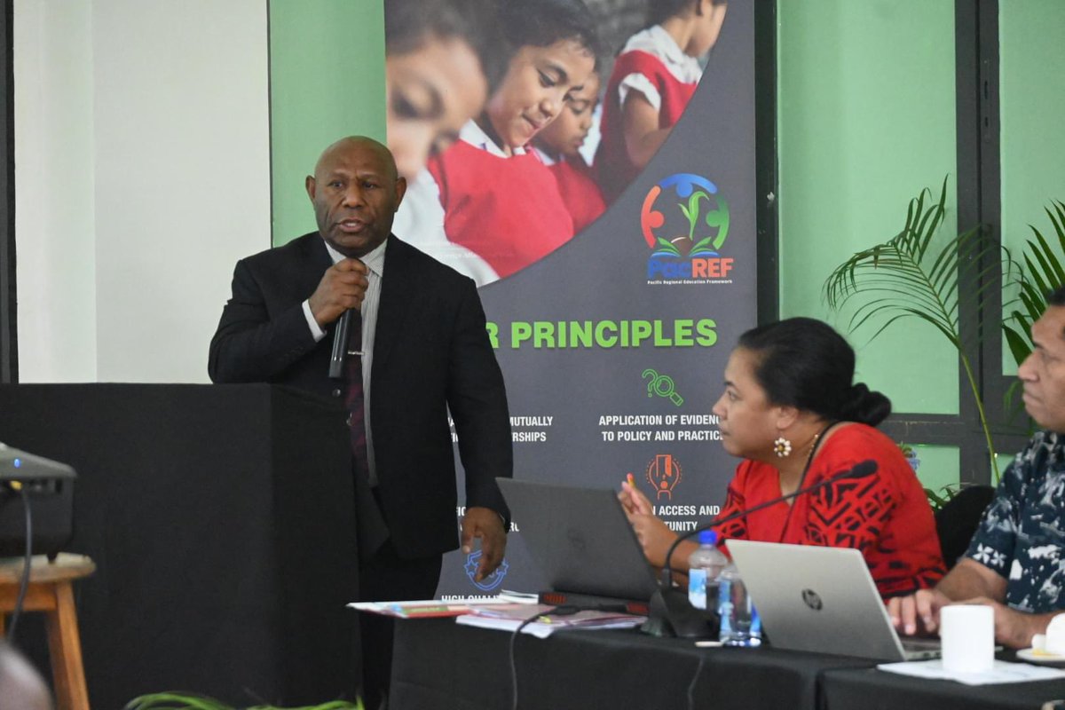 PPacref's tweet photo. 🥁Honoured to hear from #PNG 🇵🇬as hosts of #CPEM2025 where stakeholders will shape the future of #PacificEducation. 

This commitment is inspiring as we leap towards more inclusive, robust and sustainable education systems.

@UniSouthPacific will cohost. @pal_vcp https://t.co/mlaWt21IAs