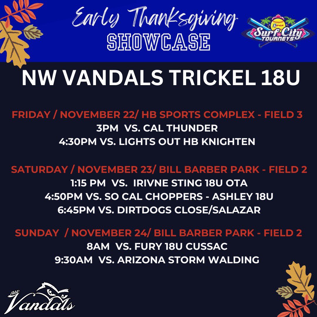 Last tournament of the 2024 season! We are ready to roll! <a href="/nwvandals/">NW Vandals Fastpitch</a> <a href="/PGFnetwork/">PGF</a>
