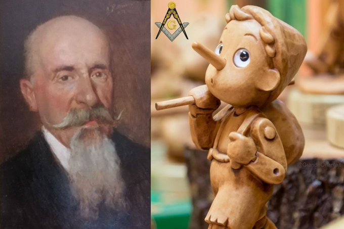 #AccaddeOggi #24novembre 1826; nasce a Firenze Carlo Lorenzini, in arte #Collodi, famoso in tutto il mondo non come Massone ma come l'autore di #Pinocchio, una suggestiva fiaba intrisa di pedagogia massonica ed etica laica tesa a fare dei buoni cittadini. #Massoneria #Freemason