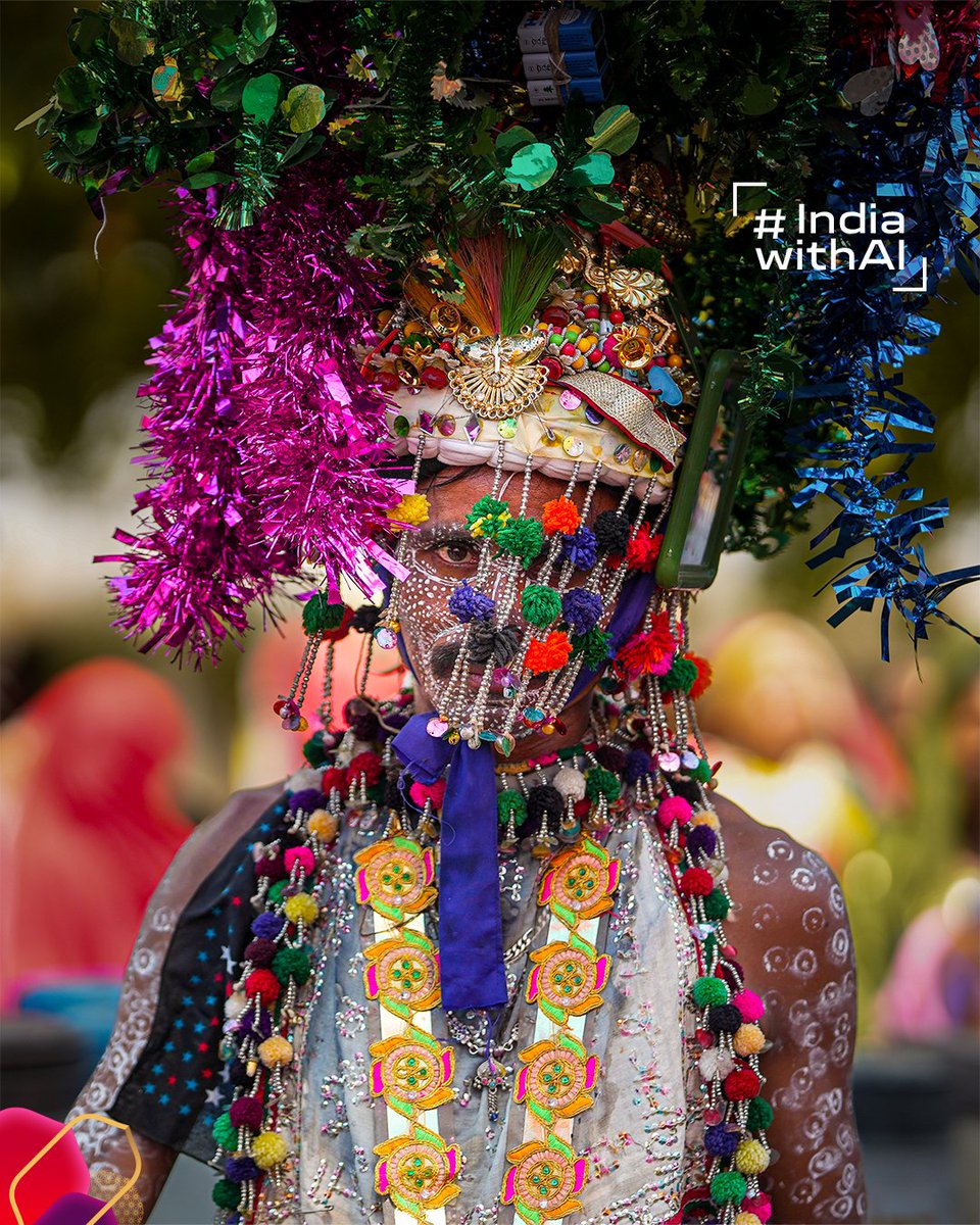 airindia's tweet photo. This week on #IndiawithAI, we take you to Gujarat to celebrate the vibrant Kavant Fair and the rich traditions of the tribal community called the Rathvas.
Kavant is a village, located about 114 km from Vadodara. On the third day after Holi, the Rathvas gather here to honour the unity amongst their community. Men and women come dressed in their colourful traditional attire, bringing energy and exuberance to the festival.
The fair is a sensory delight, with rhythmic singing and dancing at its heart. The Rathvas perform intricate group dances to the beats of folk drums and melodies, narrating stories of love, life, and harmony. Adding to the spectacle is the colourful body art created using natural pigments, symbolising their tribal pride.
Beyond the performances, Kavant transforms into a bustling marketplace where visitors can explore traditional handicrafts, tribal jewellery, and local delicacies.
Tag us using #IndiawithAI to share your pictures & videos showcasing India in all its glory.
Credits: roshagulla on IG
#AirIndia #FlyAI #NonStopExperiences #AIConnections #Gujarat