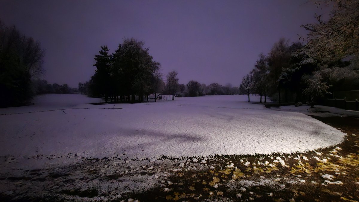 And the snow has shown an appearance ❄️