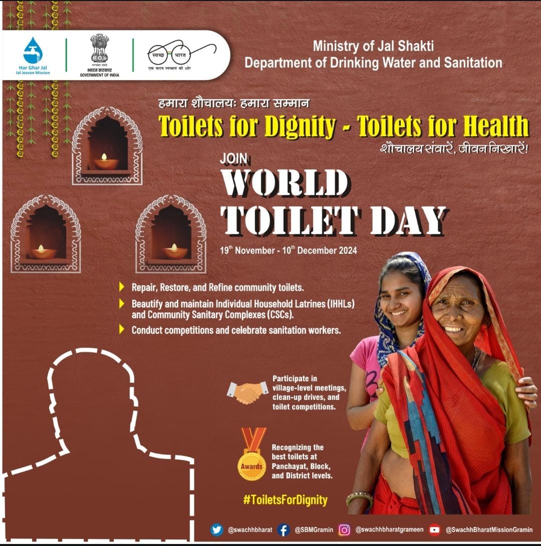 SwachhYadadri's tweet image. World Toilet Day-2024 
#Toilet For Dignity
#My Toilet My Pride
#Swach Bharath # Swachh Telangana