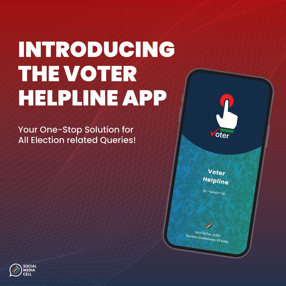 ECISVEEP's tweet photo. Voter Helpline App is your one-stop solution for all your election related queries! 📱
Get all the voter services now at your fingertips! 🙌✨
#ECIApps #VoiceYourChoice #VHA #ECI https://t.co/omOc2RCGMJ