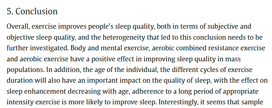 Effects of exercise on sleep quality in general population: Meta-analysis and systematic review

pubmed.ncbi.nlm.nih.gov/39556996/