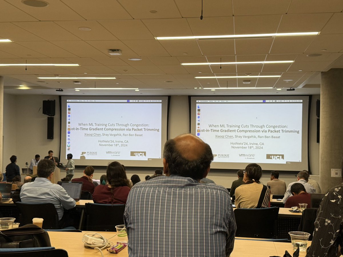 NetPur's tweet photo. PurNET Lab was well represented today at @ACMSIGCOMM #HotNets with two great talks! https://t.co/rZQ3Y8ioNR