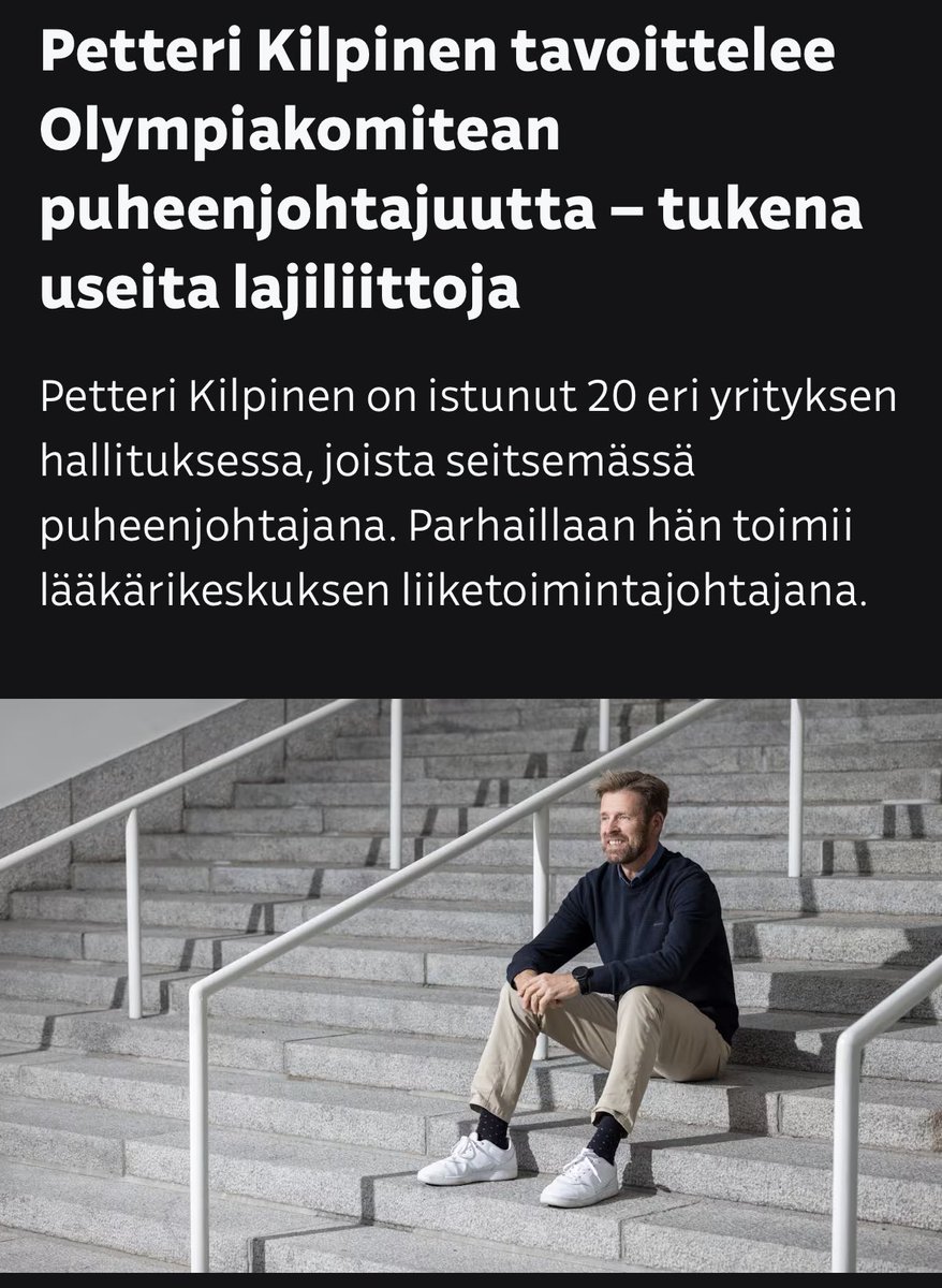 Pauli Waroma (@pauliwaroma) on Twitter photo Toi jutussa mainittu lääkärikeskus on muuten @AavaLk ja toi jutussa mainittu <a href="/PetteriKilpinen/">Petteri Kilpinen</a> ihan täydellinen tohon hommaan. yle.fi/a/74-20125490 #olympiakomitea Toi jutussa mainittu lääkärikeskus on muuten @AavaLk ja toi jutussa mainittu <a href="/PetteriKilpinen/">Petteri Kilpinen</a> ihan täydellinen tohon hommaan. yle.fi/a/74-20125490 #olympiakomitea