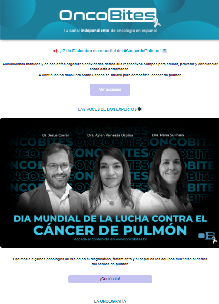 OncobitesTv's tweet photo. 📩 ¡Nueva Newsletter disponible HOY! 📰 En @OncoBitesTv te traemos lo más destacado en oncología de esta semana. 🚀 Desde investigaciones de impacto hasta análisis exclusivos.

👉 Suscríbete y no te pierdas nada: https://t.co/1ponymEuVS #Oncología #NoticiasOncológicas #NoticiasMédicas #Oncobites #Cáncer #Salud #CancerAwareness #CancerResearch