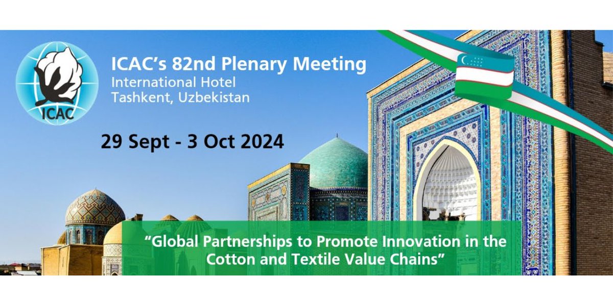 techtextoday's tweet image. The Final Statement of the 82nd Plenary Meeting of the International Cotton Advisory Committee (ICAC), which took place in Tashkent, Uzbekistan, from  

Read More : - technicaltextiles.in/the-82nd-plena…

#FinalStatement #82ndplenary #meeting #indiantechnicaltextiles #textileart