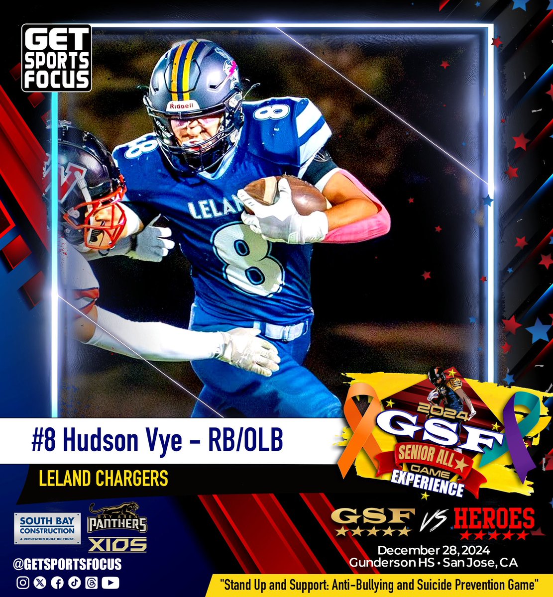 GetSportsFocus (@getsportsfocus) on Twitter photo 💫 GSF Senior All🌟 2024
<a href="/LelandAthletics/">Leland Athletics</a> <a href="/HudsonVye11165/">Hudson Vye</a>
Dec. 28th • Gunderson HS, San Jose
🟧🟩🟦”Stand Up and Support:
Anti-Bullying and Suicide Prevention Game”
✅ Follow <a href="/GetSportsFocus/">GetSportsFocus</a> 💫 GSF Senior All🌟 2024
<a href="/LelandAthletics/">Leland Athletics</a> <a href="/HudsonVye11165/">Hudson Vye</a>
Dec. 28th • Gunderson HS, San Jose
🟧🟩🟦”Stand Up and Support:
Anti-Bullying and Suicide Prevention Game”
✅ Follow <a href="/GetSportsFocus/">GetSportsFocus</a>