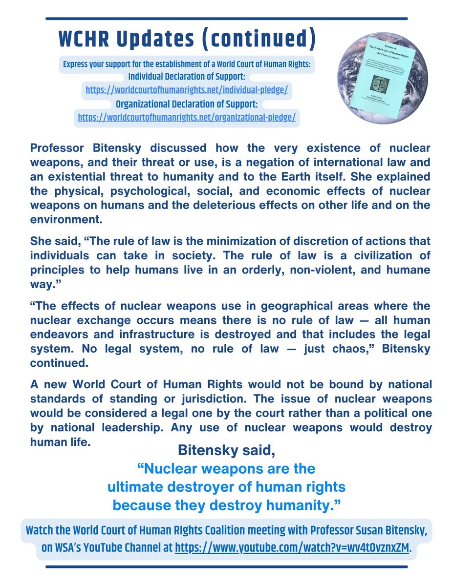 World Court of Human Rights Coalition tweet media