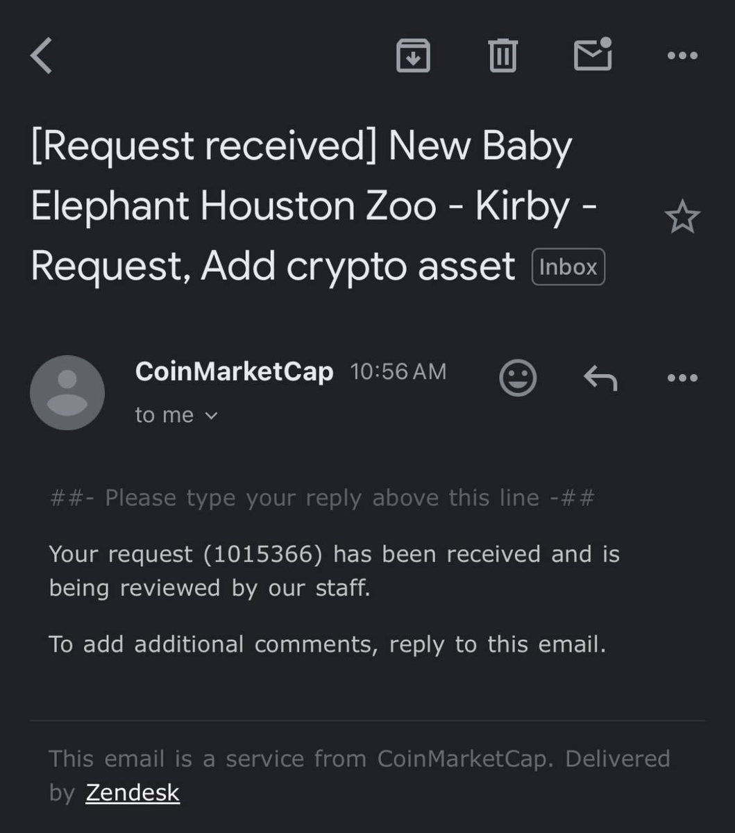 KirbyElephant's tweet photo. $KIRBY has applied for CMC listing @CoinMarketCap #1015366 💙 https://t.co/IuQgZvHG6T
