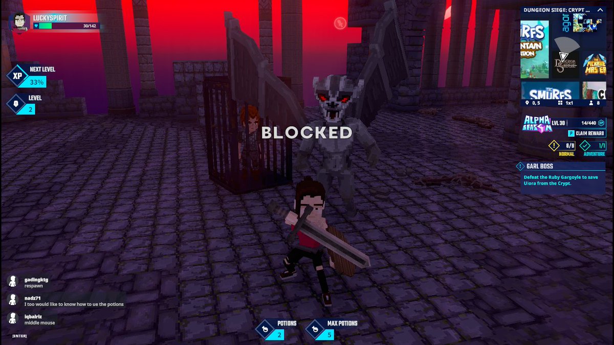 orenworm's tweet photo. Face to face with the Gargoyle Boss in Crypt of the Sacred Blood in @TheSandboxGame. Wish me luck in this epic showdown! 🗿⚔️ @SquareEnix https://t.co/8Kb6MUYzcU #TheSandbox #AlphaSeason4 #AS4SocialChallenge https://t.co/BeaLEDVrGa