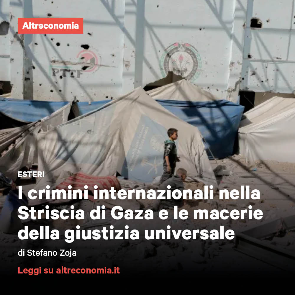 L’esecuzione delle regole del diritto internazionale è ostacolata dagli Stati, che la distorcono in base al proprio tornaconto politico. Il caso palestinese lo dimostra. L'intervista alla prof. Chantal Meloni

👉altreconomia.it/i-crimini-inte…
