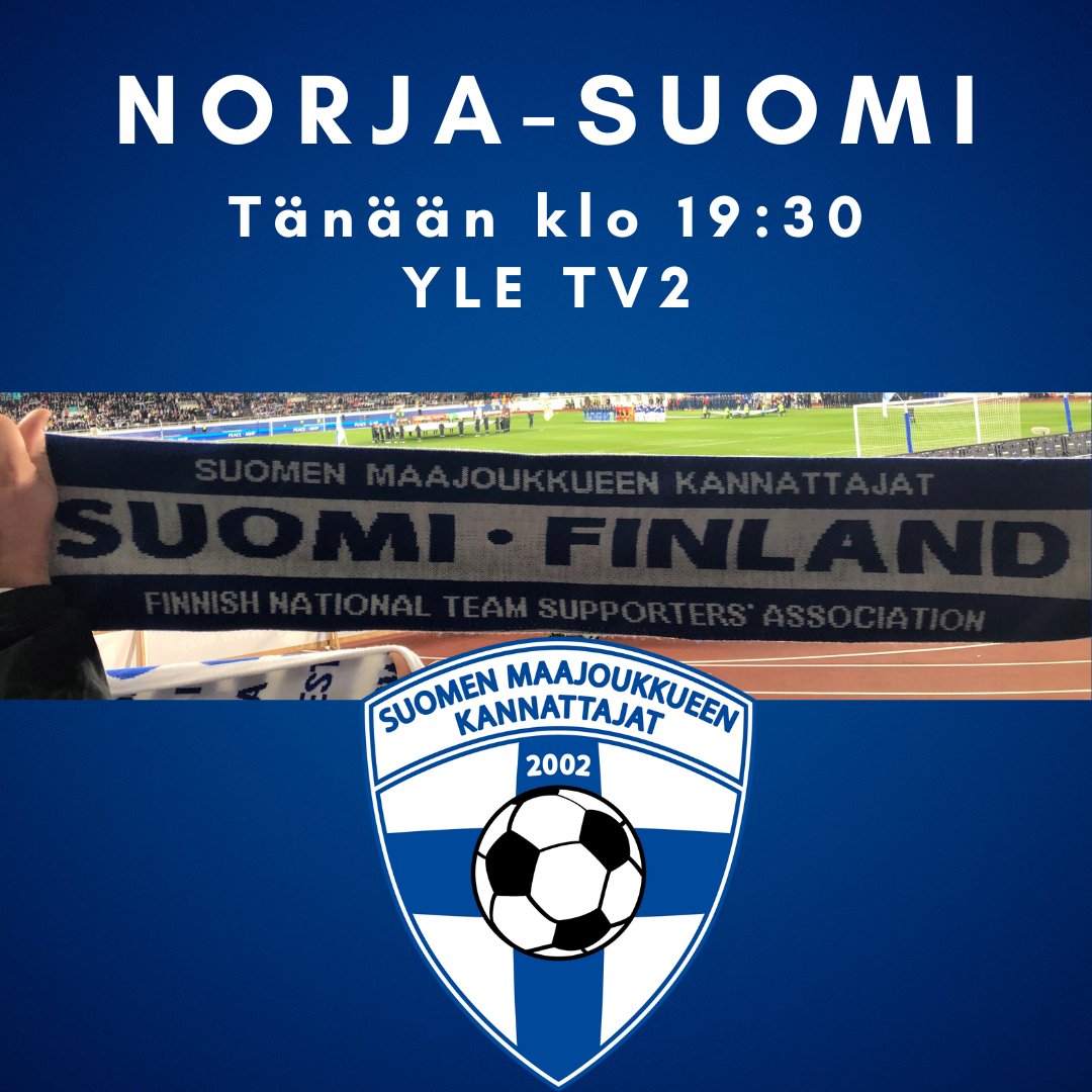 Pohjoiskaarre's tweet image. Mennäänkö tänään kisoihin? 🤩 Pikkuhuuhkajien ratkaiseva EM-jatkokarsintaottelu Norjaa vastaan pelataan tänään Stavangerissa klo 19:30! Ottelua voi seurata Yle TV2:lta tai SMJK:n kotikatsomossa All Star Sports Bar &amp;amp; Grillissä.

💙 Aika teidän tullut on! 💙

#oo