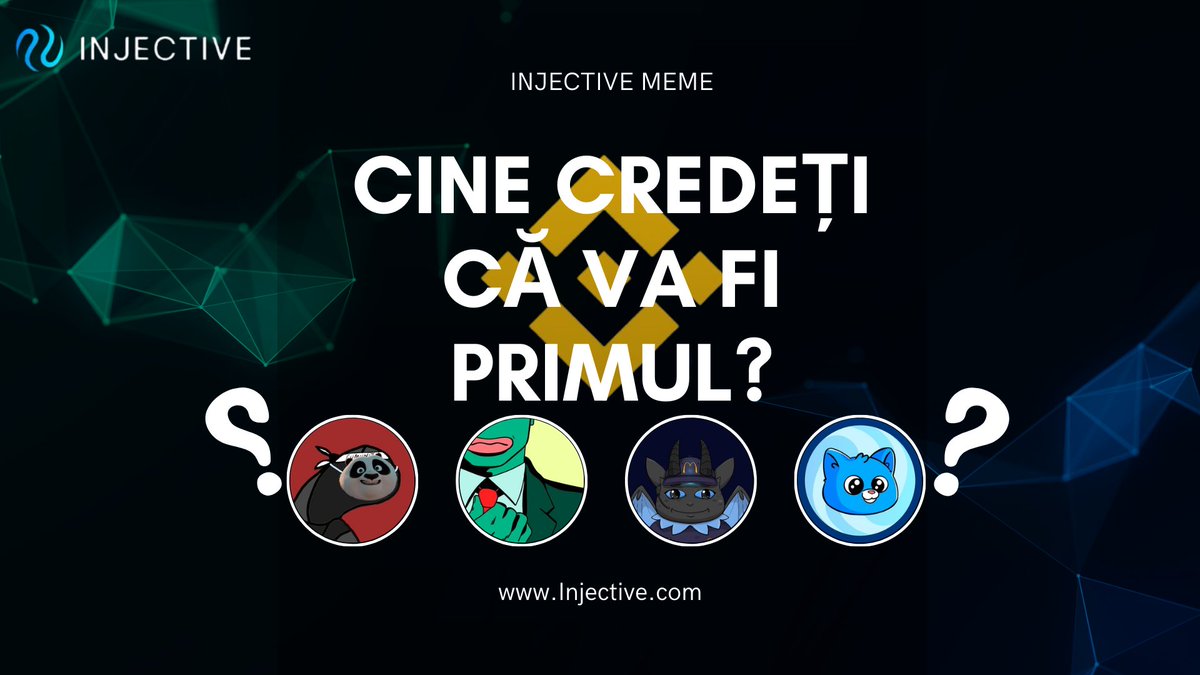 Injective_Rom's tweet image. Așteptăm token-urile Injective meme pe Binance

Cine credeți că va fi primul?
