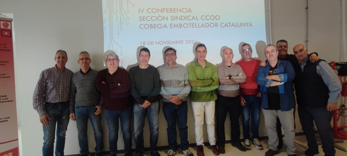 raúl lópez (@caramchico) on Twitter photo La afiliación de CCOO en Coca-Cola Catalunya, renueva su Sección Sindical y aprueba el plan de trabajo para los próximos 4 años. Muchas felicidades y aciertos. <a href="/FICCOOCat/">CCOO Indústria Catalunya</a> <a href="/ccoocatalunya/">CCOO de Catalunya</a> <a href="/Industria_CCOO/">CCOO de Industria #PactoIndustriaYA</a> <a href="/Industvormaros/">CCOO Indust Vormaros</a> La afiliación de CCOO en Coca-Cola Catalunya, renueva su Sección Sindical y aprueba el plan de trabajo para los próximos 4 años. Muchas felicidades y aciertos. <a href="/FICCOOCat/">CCOO Indústria Catalunya</a> <a href="/ccoocatalunya/">CCOO de Catalunya</a> <a href="/Industria_CCOO/">CCOO de Industria #PactoIndustriaYA</a> <a href="/Industvormaros/">CCOO Indust Vormaros</a>