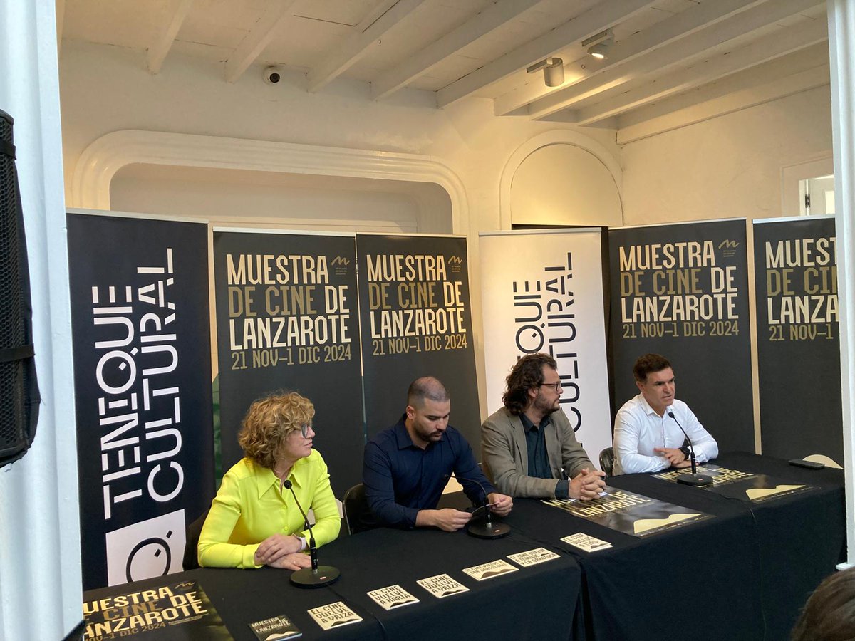 Lanzarote Film (@lanzarotefilm) on Twitter photo Asistimos a la presentación de la XIV edición de <a href="/LaMuestra/">Muestra de Cine de Lanzarote</a>, un evento cultural de referencia que apoyamos con la convicción de que la cualificación de un destino no convencional como el nuestro, exige una apuesta decidida por promocionar valores culturales y de #sostenibilidad. Asistimos a la presentación de la XIV edición de <a href="/LaMuestra/">Muestra de Cine de Lanzarote</a>, un evento cultural de referencia que apoyamos con la convicción de que la cualificación de un destino no convencional como el nuestro, exige una apuesta decidida por promocionar valores culturales y de #sostenibilidad.