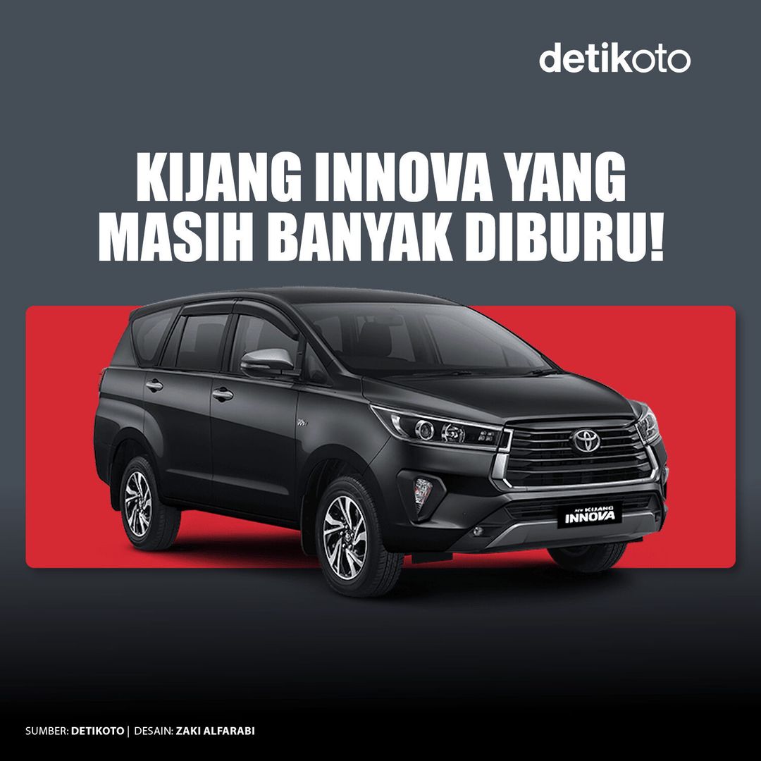 detikoto's tweet photo. Mobil Paling Diburu! πβ£
β£
Dibanderol Rp 430 jutaan, tipe ini jadi primadona di kelasnya. Mau tahu apa saja yang ditawarkan? Yuk, intip spesifikasi lengkapnya! β¨β£
β£
#KijangInnova #InnovaReborn #Otomotif #detikoto https://t.co/bD1hqfLoaH