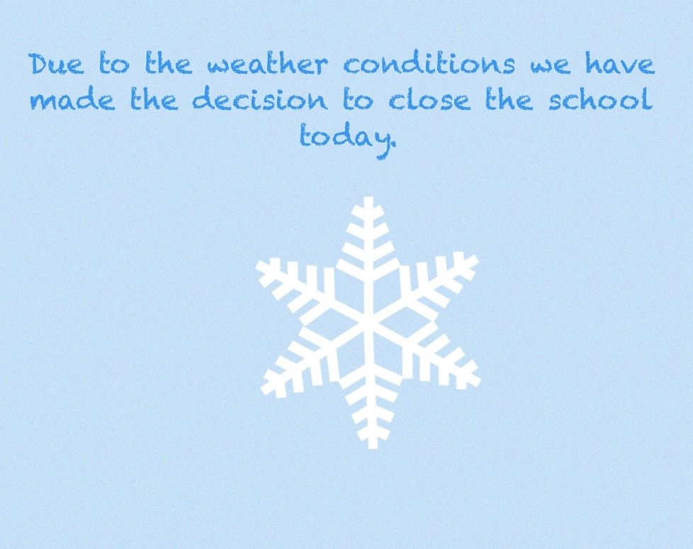 garth_cp's tweet photo. We have made the decision to close today due to the current weather conditions to keep everyone safe. https://t.co/d4vzUsT4C6