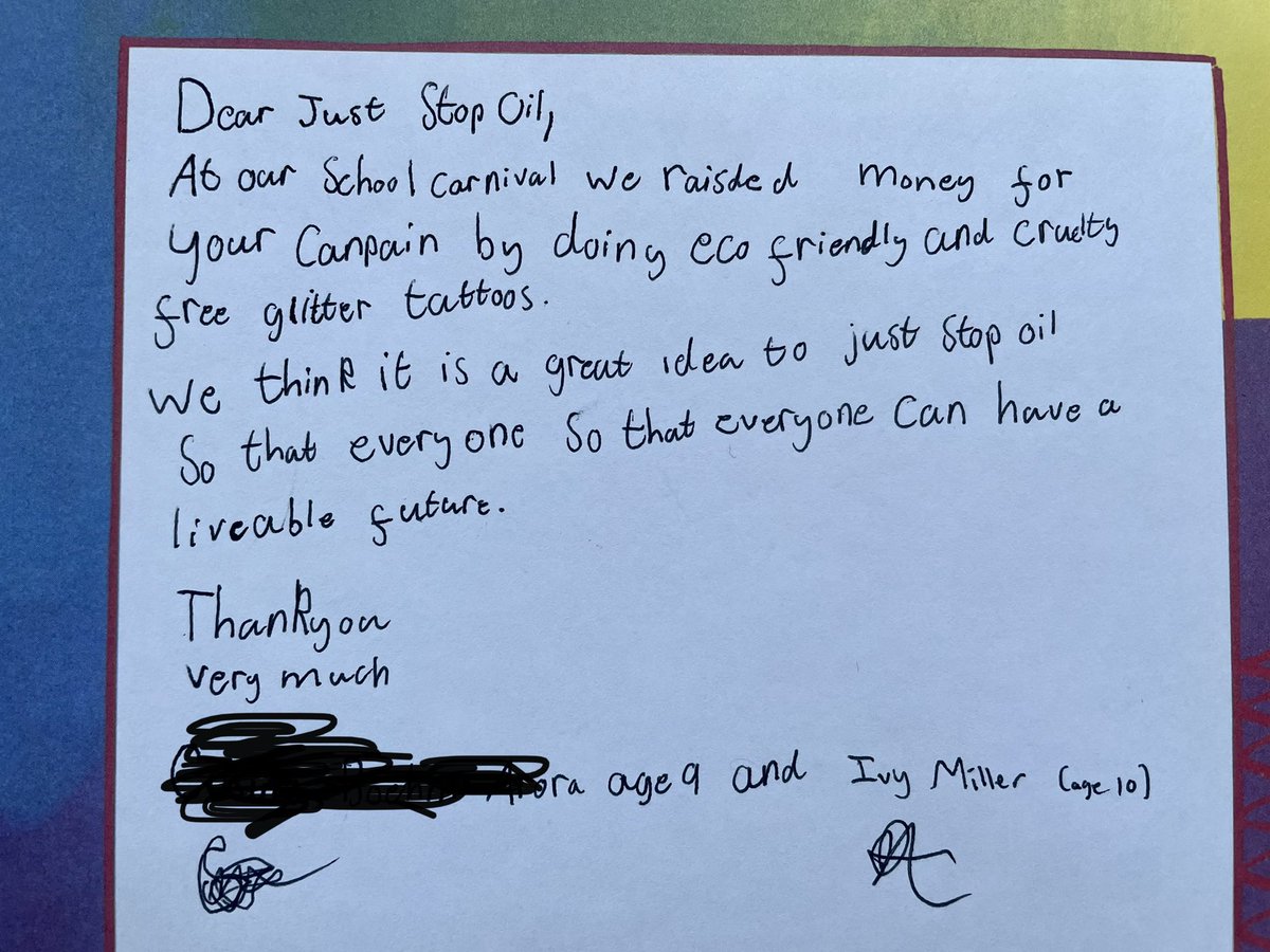 csmartie's tweet photo. ☀️ in July, Ivy and her friend did a stall @GGPrimarySchool carnival! They did festival faces and glitter tattoos and raised £100 for @JustStop_Oil  👏🏼
@GooseGreenPTA #juststopoil #goosegreen @smartyfish https://t.co/bvtn4FM8NN