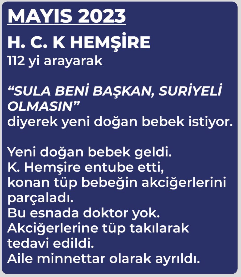 ComezTurhan's tweet photo. 👶 Yenidoğan yoğun bakım ünitelerinde doktor yok.
👶 Entübasyonlar dahi hemşireler tarafından yapılıyor.
🩸Mayıs 2023 te bu hemşirelerden biri bir bebeği entübe ederken nefes borusunu ve akciğerlerini parçalıyor!
👉“Bunların hiçbiri dava dosyasında yok, belgeleri sunalım, gelin hepsini ortaya çıkartalım” dedik, “gerek yok” dediler, müdahil olma talebimizi reddettiler.
👉Sanıkları avukatlar ordusu savunurken, mağdurların kimsesi yok!
👉Kokuşmuş düzen!