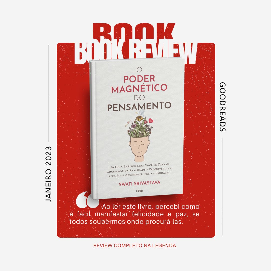 editoracultrix's tweet photo. Trouxemos mais uma review de lançamento!

“O poder magnético do pensamento”, de Swati Srivastava

Segue o fio! 👇 https://t.co/Q6LLOwiezM