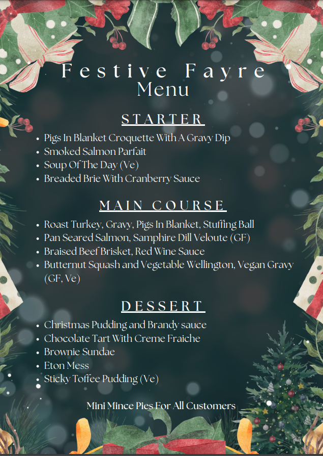 Check out The Castlefield Hotel's Festive Menu!! And don't forget... all Y Club members get 20% discount on food and drinks 🙌
